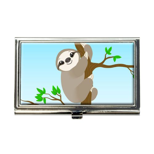 Sloth just hanging around business credit card holder case for sale