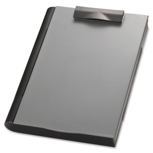Oic form holder - 0.75&#034; capacity  - 9&#034; x 12&#034; - plastic - black, gray for sale