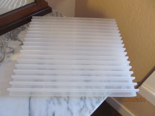 3 Large- Plastic- Business / Office File Folders- Holders- Racks--Made in Italy