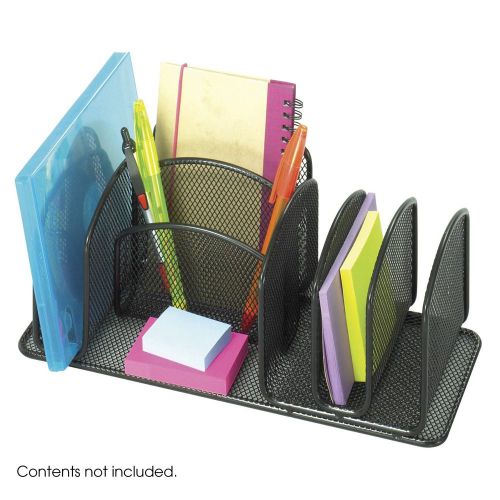 Desk organizer accessories holder office supplies black steel modern mesh new for sale