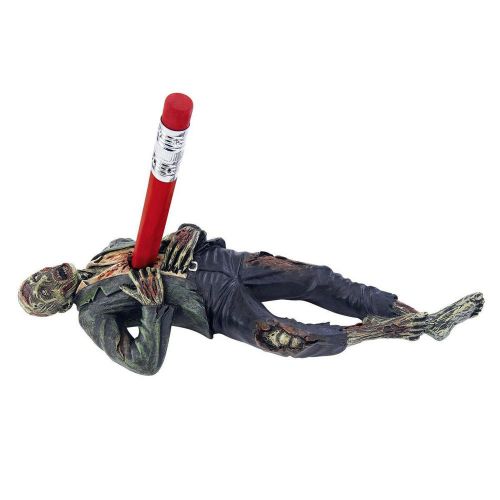 Zombie Gifts Halloween Desk Accessory Pen Pencil Holder Desk Office Impaled New