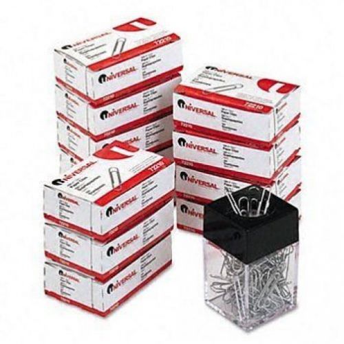 Paper Clips Smooth Finish No.1 Silver 100 Box 10 Boxes Pack Office Desk Supplies