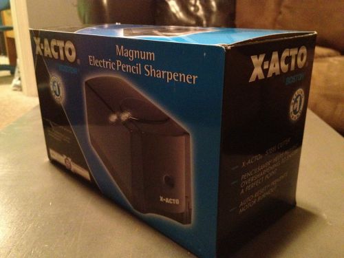 X-Acto Deluxe Heavy Duty Electric Pencil Sharpener Model 1645 Brand New!
