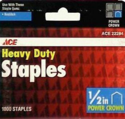 Ace Heavy Duty Power Staple 1/2 Power Crown
