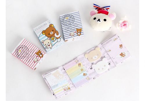 Cute rilakkuma post-it sticky bookmark index tabs memo notepad for sale