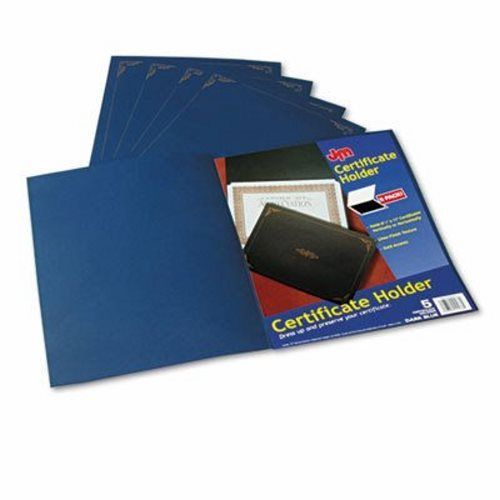 Oxford Certificate Holder, 12-1/2 x 9-3/4, Dark Blue, 5/Pack (OXF29900235BGD)