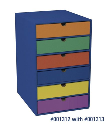 School Office Classroom Keepers 6 Shelf Organizer Blue New Supply Storage New
