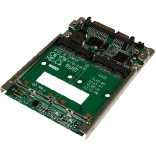 StarTech.com Dual MSATA SSD To 2.5 SATA RAID Adapter Converter Serial ATA 600