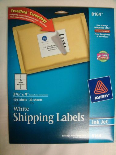 Avery 8164 - Partially used package of white shipping labels