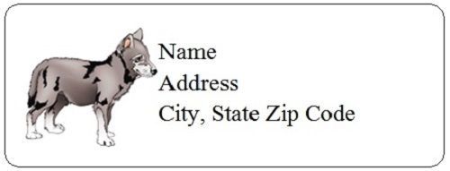 30 Personalized Cute Dog Return Address Labels Gift Favor Tags (dd26)