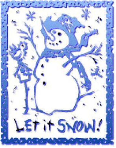 30 Custom Let It Snow Personalized Address Labels