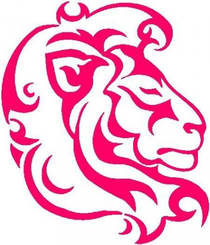 30 Custom Pink Lion Art Personalized Address Labels