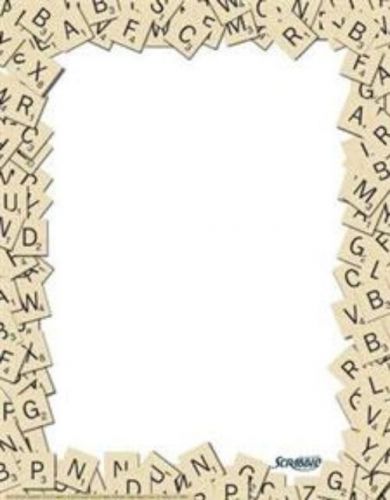 Eureka Scrabble Letter Tiles Computer Paper