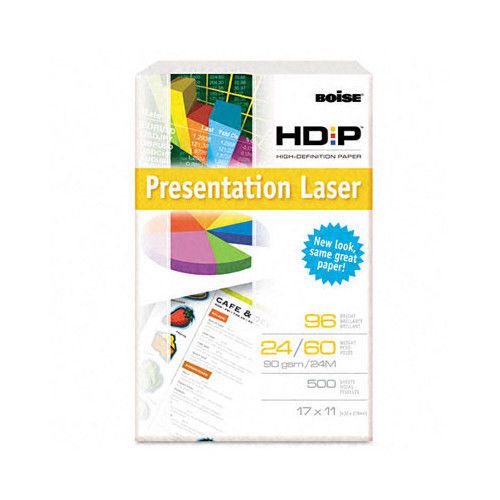 Boise® hd:p presentation laser paper, 96 brightness, 24 lb, 11 x 17, 500/ream for sale
