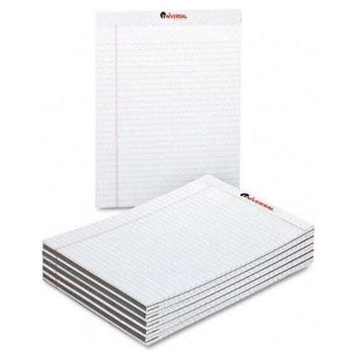 Universal office products 20630 perforated edge writing pad, legal ruled, for sale