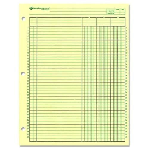 Rediform National Side Punched Analysis Pad - 50 Sheet[s] - Gummed - (red45603)