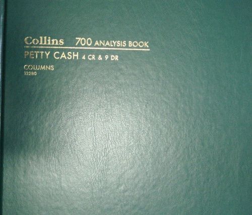 Collins 700 Analysis Book Petty Cash 4 CR &amp; 9 DR Columns 13280