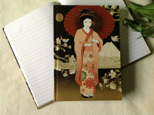 Ackerman A5 note pads with oriental design (burgundy/brown) - lined paper