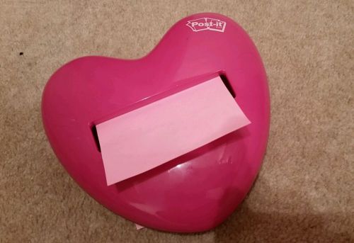 Post-it Pop-up Notes Heart Notes Dispenser for 3x3 Pop-up Notes, Pink