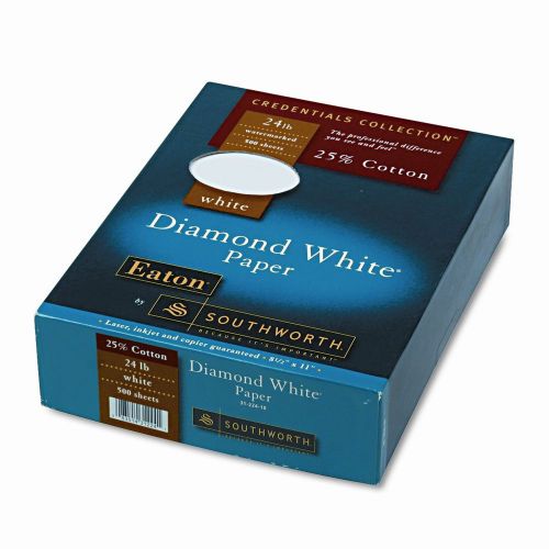 Southworth Company 25% Cotton Diamond White Business Paper, 500/Box