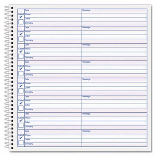 Tops Voice Message Log Books, 8 1/4 x 8 1/2, 800-Message Book (TOP4416)