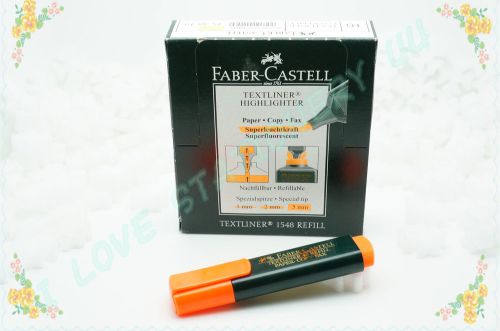 Faber castell textliner 1548 super-fluorescent highlighter pen (orange)10 piece for sale