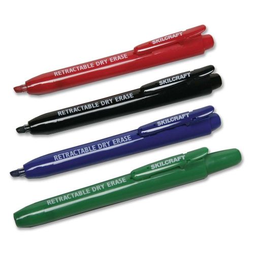 Skilcraft Dry Erase Marker - Chisel Marker Point Style - Black Ink, (nsn5195769)