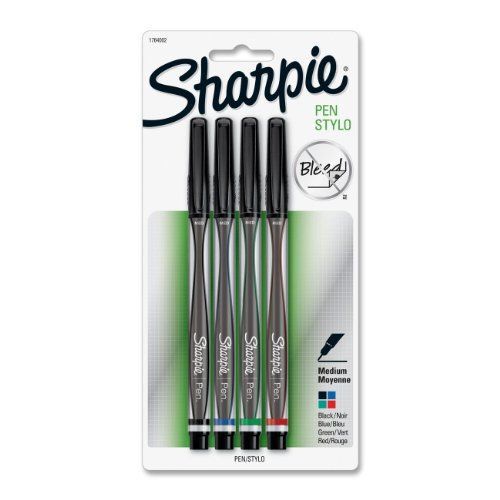 Sharpie 1764002 Permanent Pen - Medium Pen Point Type - Assorted (san1764002)