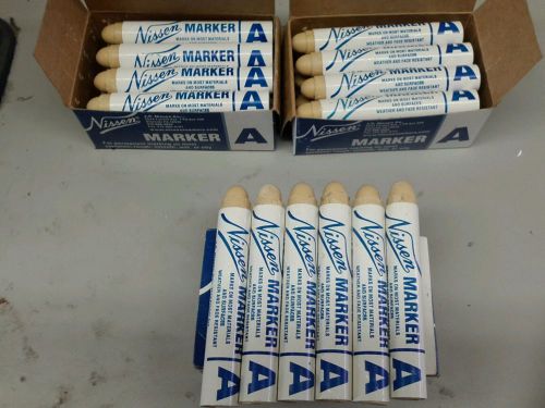 Lot of 30 pieces White Nissen Marker A