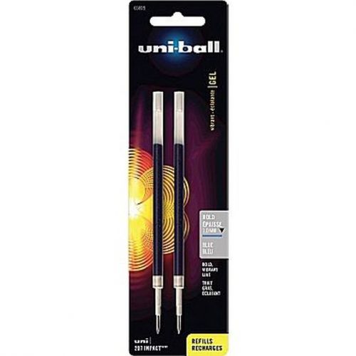 Uni-ball gel 207 impact rt, refill, bold, blue, 2/pk (uni-ball 65874) for sale