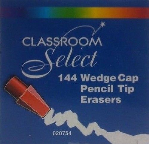 6 Box 144 Wedge Pencil top erasers Dixon Ticonderga (864 total)FREE USA SHIP