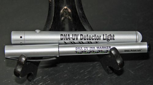2 sets Invisible Property ID Marker Permanent UV Ink Spy Pen &amp; Flashlight