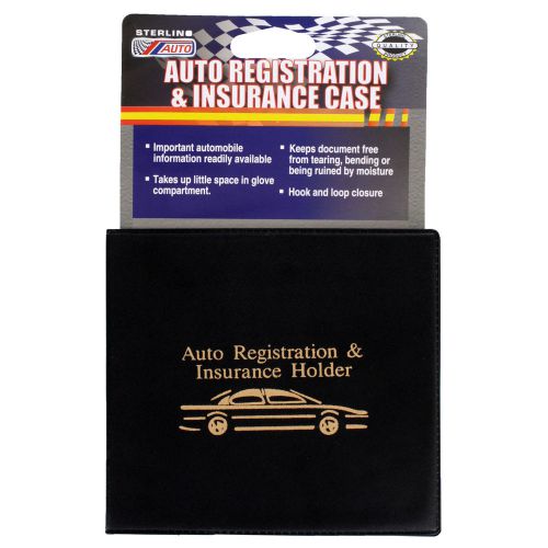 Sterling Auto Registration and Insurance Case, Black (CP040)