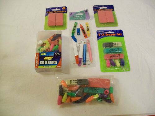 Lot of 90 Erasers Arrowhead Pencil and Big Mistake