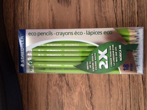 Staedtler WOPEX Wood Pencil - #2 - Black Lead - Green Barrel - 18/ Pack