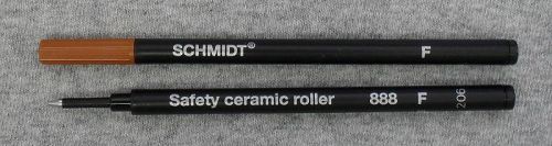 Schmidt 888 safety ceramic roller refill, fine point, black ink, 2 pack for sale
