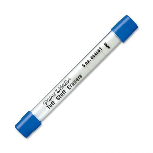 Paper Mate 64881 Eraser Refill For Mechanical Pencils 5 Erasers per Tube White