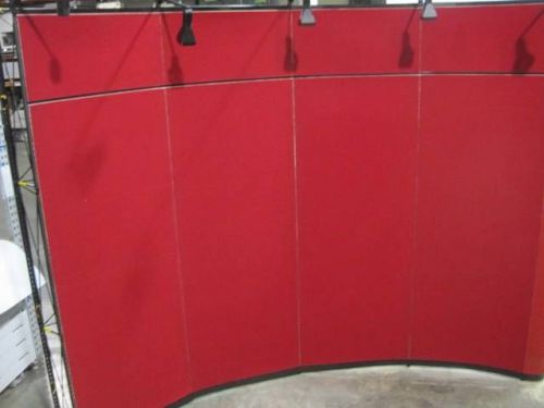 SKYLINE Mirage Classic 10&#039; x 92&#034; Trade Show Display w Roll Cases &amp; Lights A