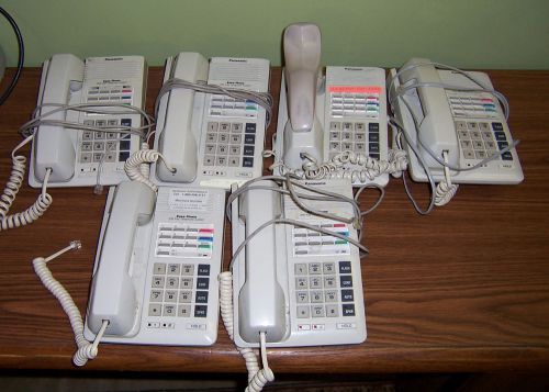 Lot of 6 Panasonic EASA VA-20820 Phones, Used, As-Is