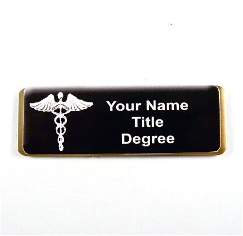 CADUCEUS PERSONALIZED MAGNETIC ID NAME BADGE,RT.ER. ,MEDICAL,NURSE,DOCTOR,TECH