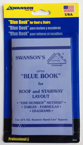 Swanson Tool P0110 Little Blue Book of Instructions for Roof and Stairway Layout