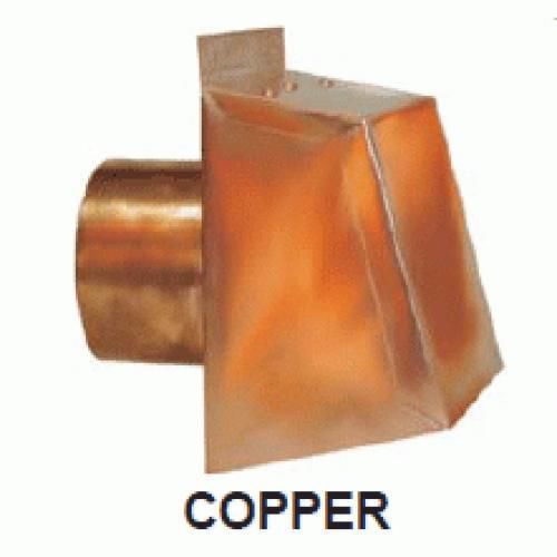 American Aldes 8&#034; Exhaust Copper Wall Hood With Damper