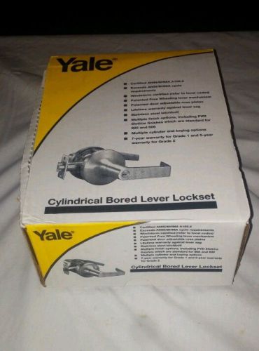 Yale au5407ln x 626 door handle cylindrical bored lever chrome lockset *new* for sale