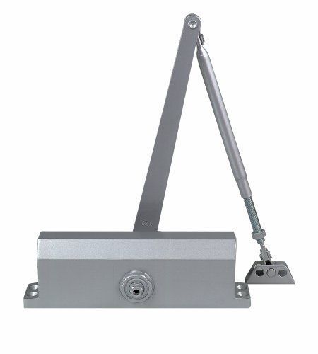 Global commercial hydraulic door closer size 4 spring backcheck aluminum new for sale