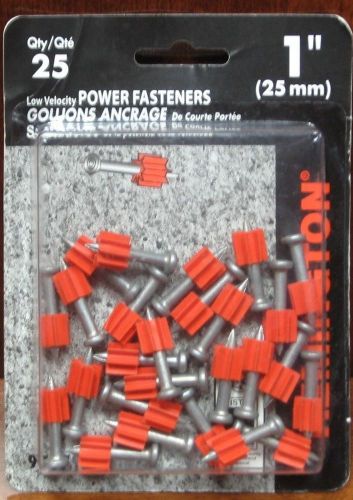 REMINGTON 1&#034; LOW VELOCITY POWER FASTENER 25 QTY 97179-01