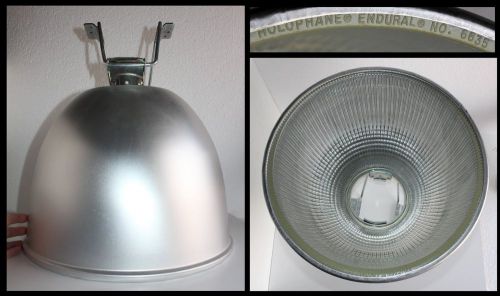 HUGE Holophane Endural 6635 Industrial Light Lamp Pendant Fixture wAluminum Case