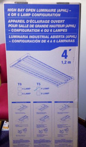 Allpro high bay open luminaire (aphl) - cooper lighting - t5 4 lamp config for sale