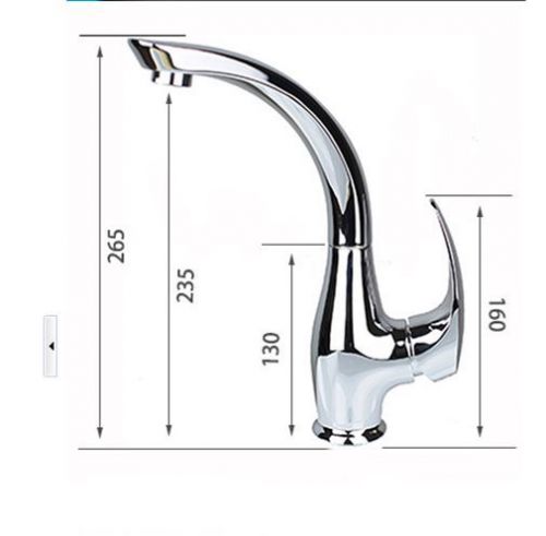 Top Class Bathroom Kitchen Basin Sink Mixer Faucet Tap Chrome Plated Solid Brass