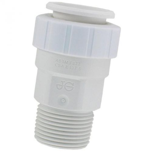 3/4CTS X 3/4NPT MALE CNCTR JOHN GUEST USA Push It Fittings PSEI012826P White