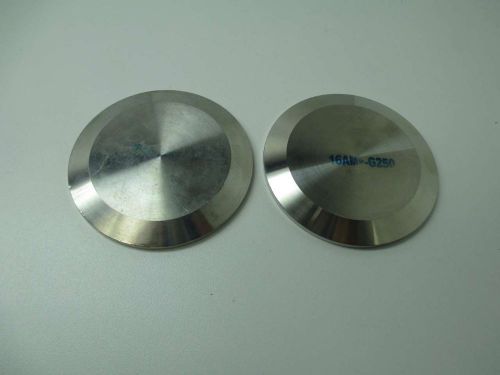 LOT 2 NEW 16AM-G250 STAINLESS SOLID END CAP 2-1/2IN TRI CLAMP D383960